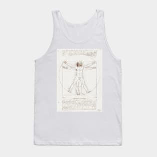 Vitruvian Man by Leonardo Da Vinci Tank Top